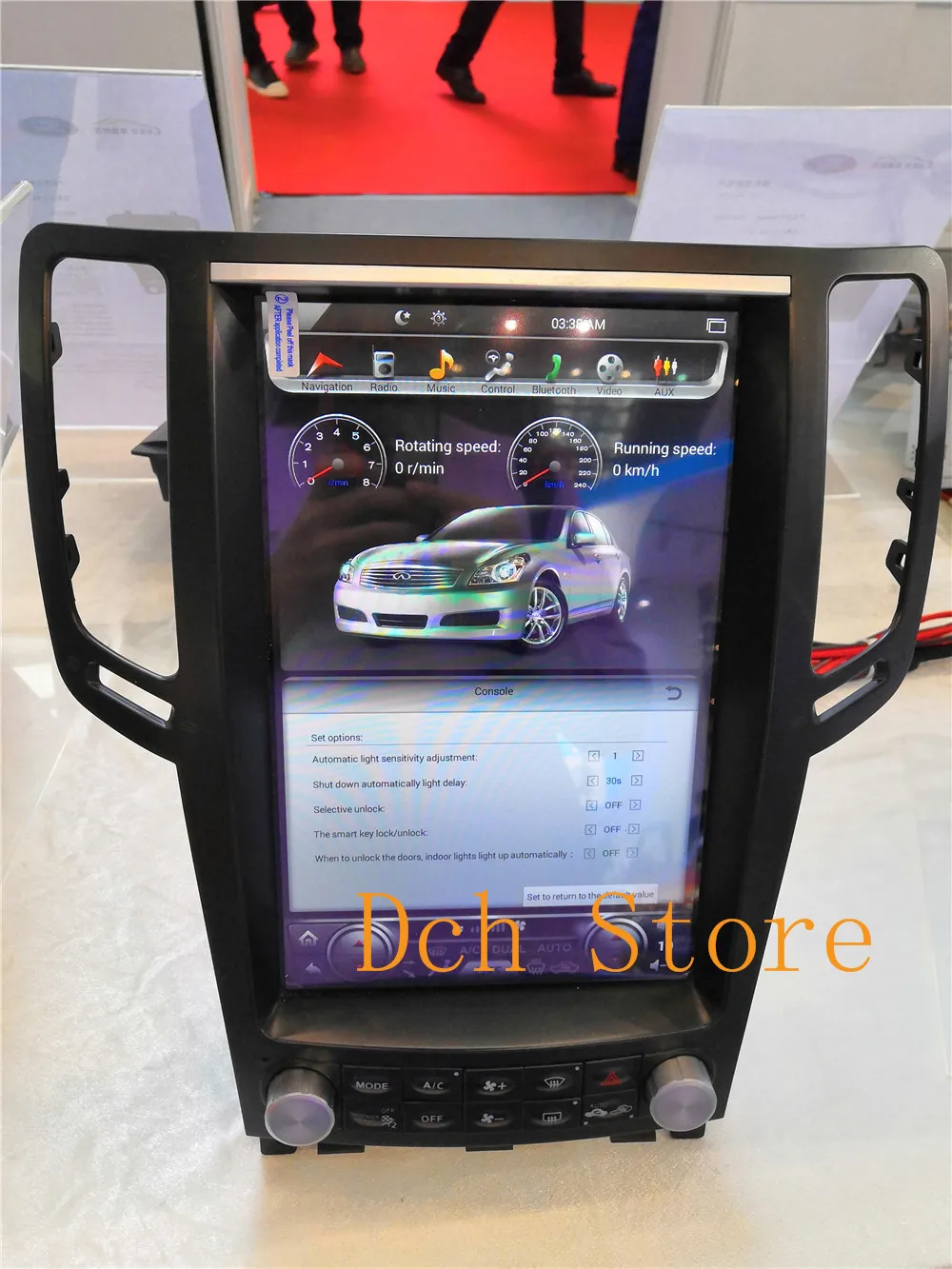 Discount 12.1 Vertical tesla style Android 8.1 auto Car DVD GPS PLAYER for Infiniti G37 G35 G25 G37S RADIO navigation stereo multimedia 2