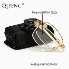 QIFENG бифокальный, очки для чтения, складные, Для мужчин Для женщин складные пресбиопические очки для мальчиков и девочек+ 1,0+ 1,5+ 2,0+ 2,5+ 3,0+ 3,5+ 4,0 QF263