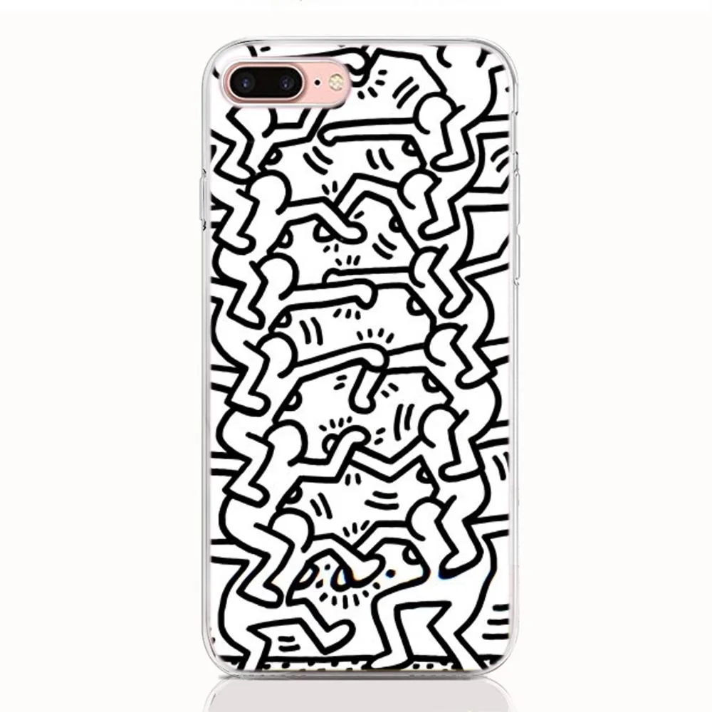 Для Google Pixel 4 4XL 3A XL 3 2 2XL 3XL Мягкий силиконовый чехол из ТПУ с принтом Keith Haring задняя крышка Защитный ковер чехол на корпус телефона - Цвет: A06