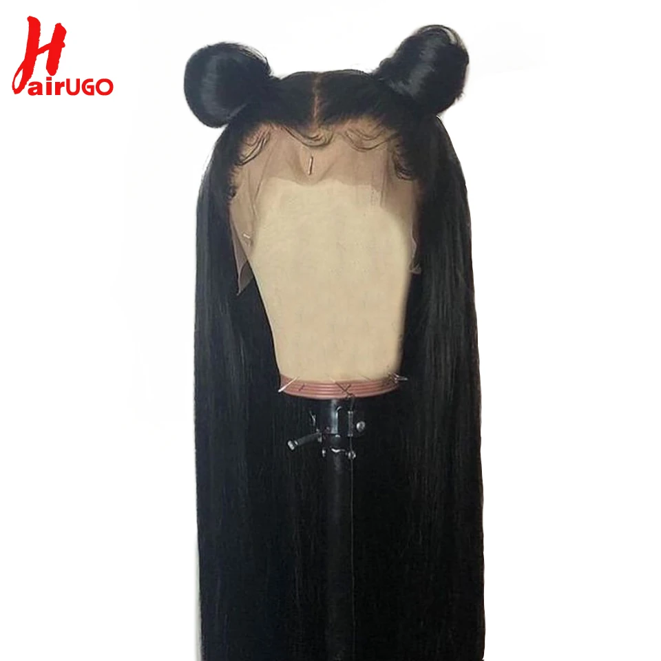 Brazilian Hair 360 Lace Frontal Wig Straight Wigs Lace Frontal Human Hair Wigs For Black Women HairUGo Non Remy Human Hair Wigs