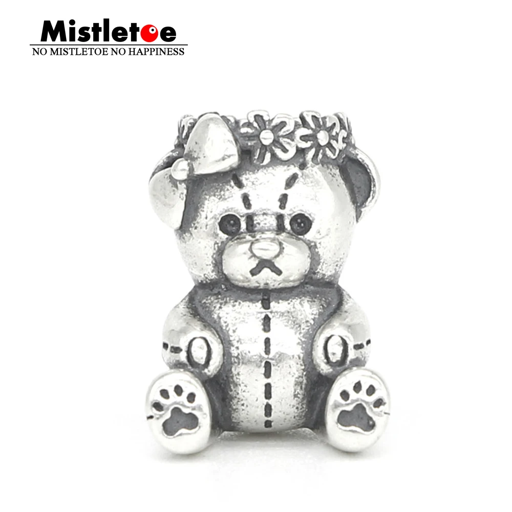 

Mistletoe Genuine 925 Sterling Silver Virgo Bear Charm Bead Fit DGA Troll And Pan Bracelet Jewelry