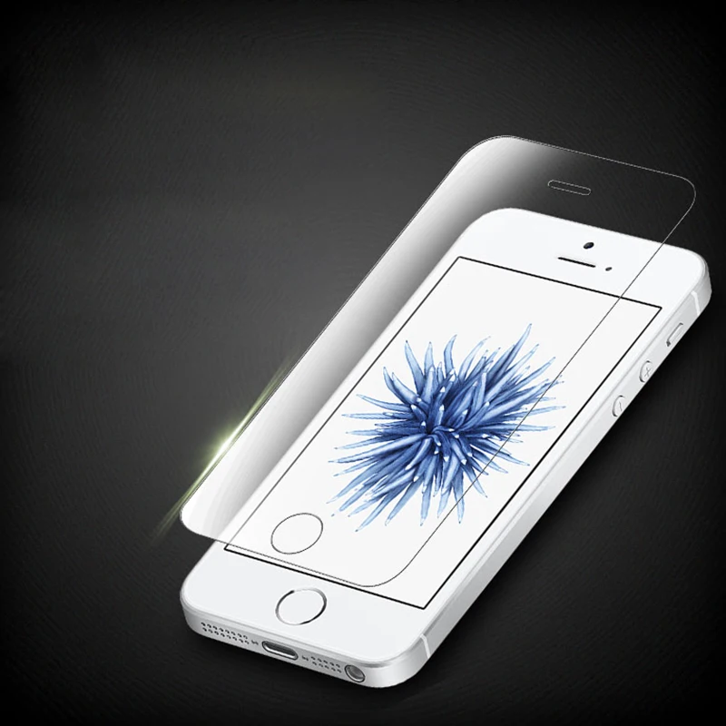

2.5d Tempered Glass Screen Protector For Iphone X 4 5 5s 5c Se 6 6s Plus 7 8 Hd For Toughened Protective Film + Cleaning Kit