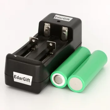 

2pcs Battery ICR18650-22F 2200mah with charger Li-ion 3.7v For samsung Rechargeable flashlights