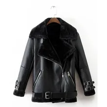 Зимняя утепленная теплая кожаная куртка женская одежда пальто с мехом высококачественное Женское пальто с молниями и поясом мотоциклетное пальто
