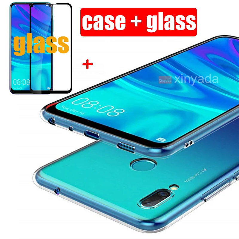 

Clear Case For huawei honor 8A 8C 8X Y9 2019 Case Cover Soft Silicone Gel TPU Bumper luxury protective Shell coque