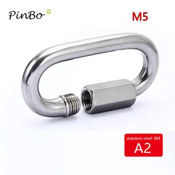 

10pcs M5 Stainless steel 304 Chain Quick Link Rope Cable Connector Heavy Duty