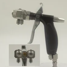 SAT1204 Воздушный Автомобильный распылитель краски высокий Пневматический краскопульт двойная насадка автомобильная краска пистолет