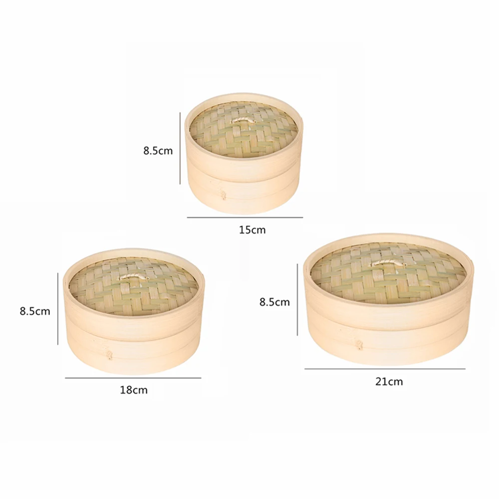 Одна клетка и одна крышка для готовки бамбуковый пароход рыба рис овощная Корзиночка для закусок Набор Кухонные инструменты для приготовления пищи