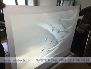 

DfLabs 7 square meter ( 1.524m* 4.67 m ) white /milk white color rear projection film/foil / LOW-COST