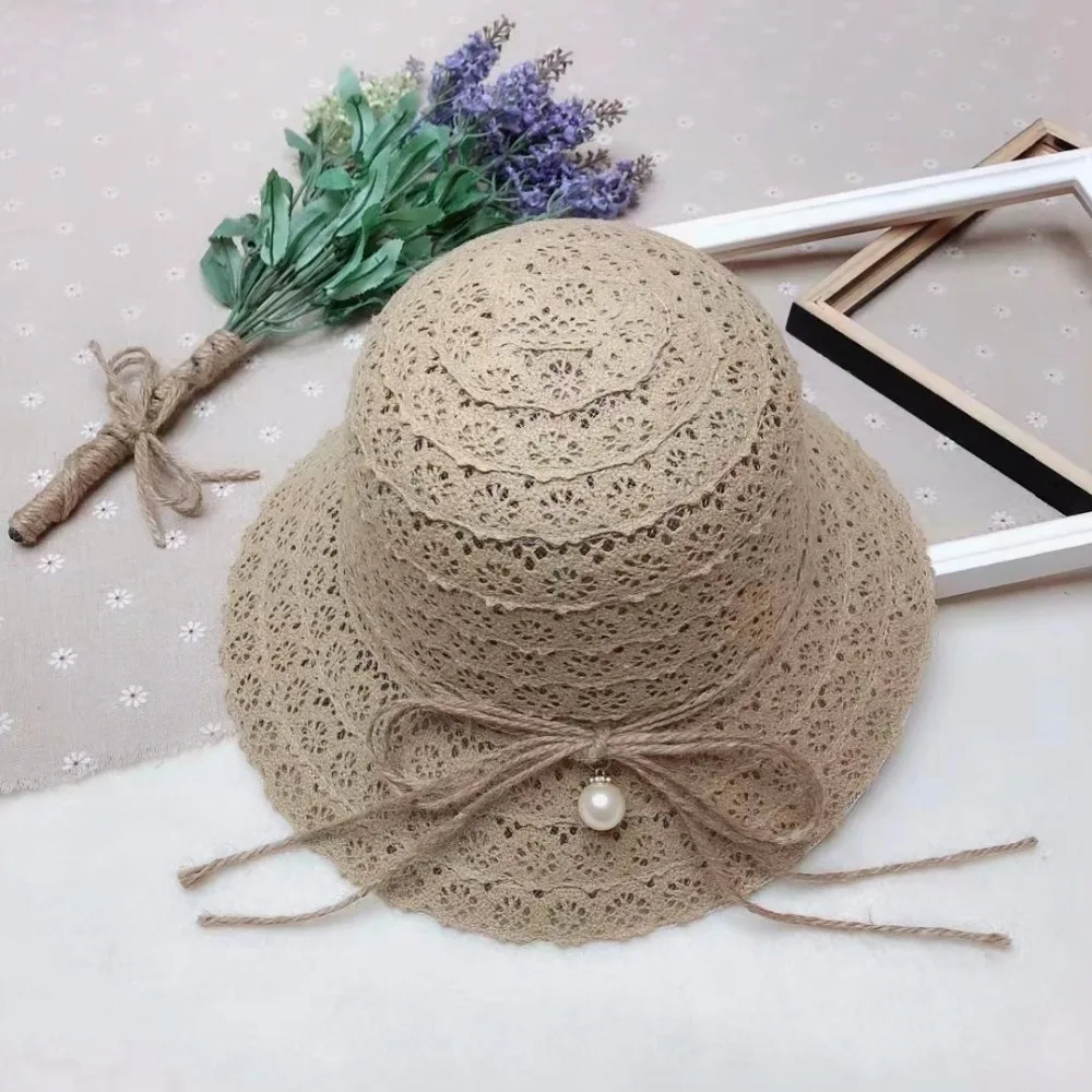 [DINGDNSHOW] 2019 الأزياء قبعات للحماية من الشمس الكبار شاطئ كاب مخطط الصيف كاب للنساء سيدة سترو قبعة