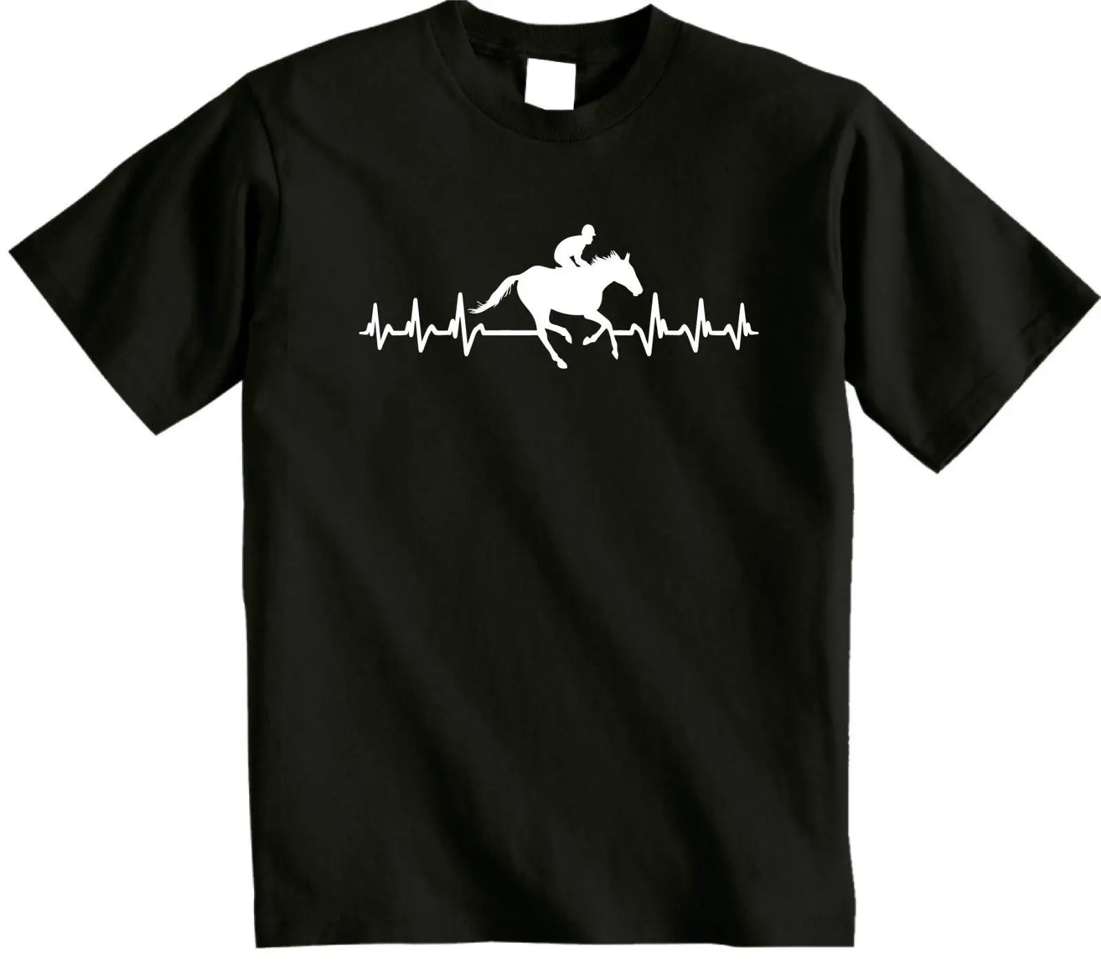 Jzecco It's In My HeartBeat Horse Riding T Shirt Jockey T