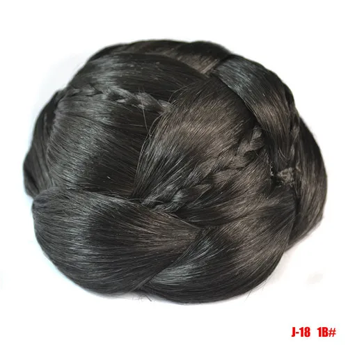 J18 Synthetic Blonde Dome Chignon twist styles hair bun extension