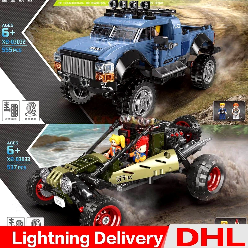 

XINGBAO 03033 XINGBAO 03032 Assembly Car Toys Off-road Car Set Building Blocks Bricks Assembled DIY Funny Christmas Kids Gifts