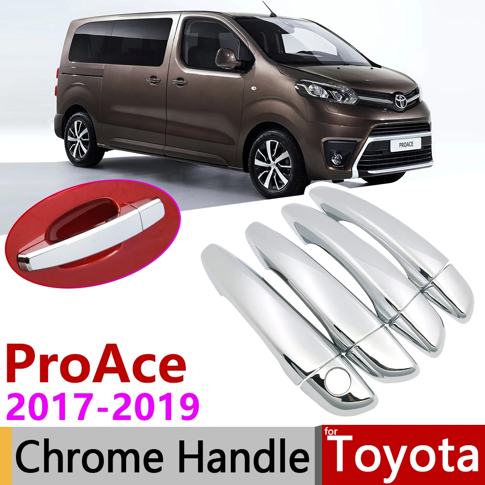 Для Toyota proace 2017 2018 2019 Роскошная хромированная внешняя дверная ручка крышка