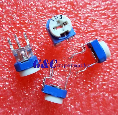 

10pcs Blue White 20K OHM Resistance Adjustable Resistor