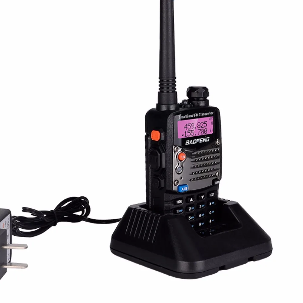 

BAOFENG Long Range Walkie Talkie with Earphone Uhf Vhf UV-5RA Dual Band CB Ham Radio Scanner Police 5W Two-Way Radio Transceive