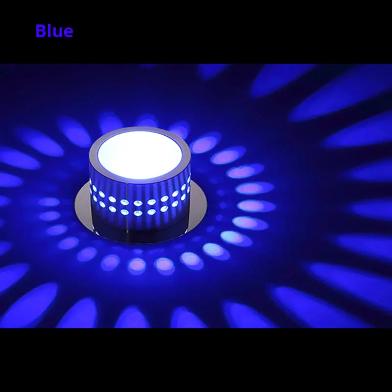 Современный светодиодный потолочный светильник с регулируемой яркостью 3 Вт 5 Вт 7 Вт светодиодный потолочный светильник RGB Светодиодный светильник для коридора лампа для прихожей светильник - Испускаемый цвет: Blue