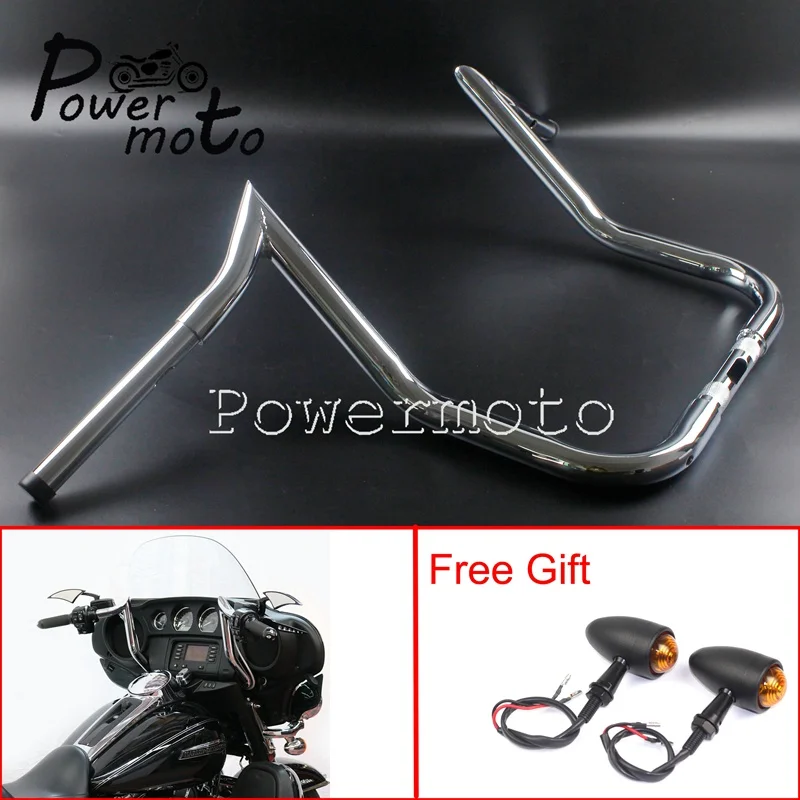 Хромированный 1 1/4 &quotРуль 12&quot 14 &quot16&quot подъемная вешалка для Harley Touring Softail Road King