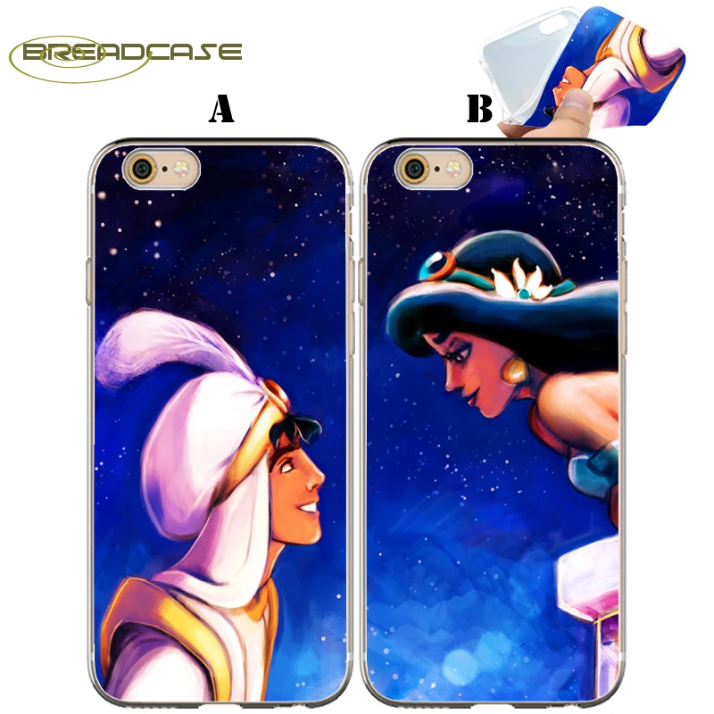 

Coque Aladdin Jasmine Couple Capa Clear Soft Silicone Phone Cover for iPhone X 7 8 Plus 5S 5 SE 6 6S 5C 4S 4 iPod Touch 6 5 Case