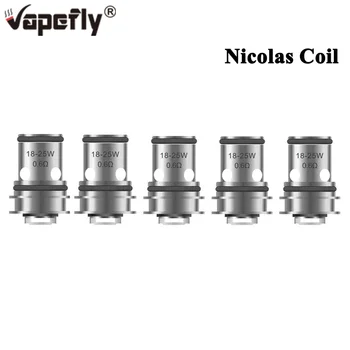 

5pcs/lot original Vapefly Nicolas Replacement Coil 0.6ohm Replacement Evaporator for vapefly nicolas tank MTL flavor Atomizer