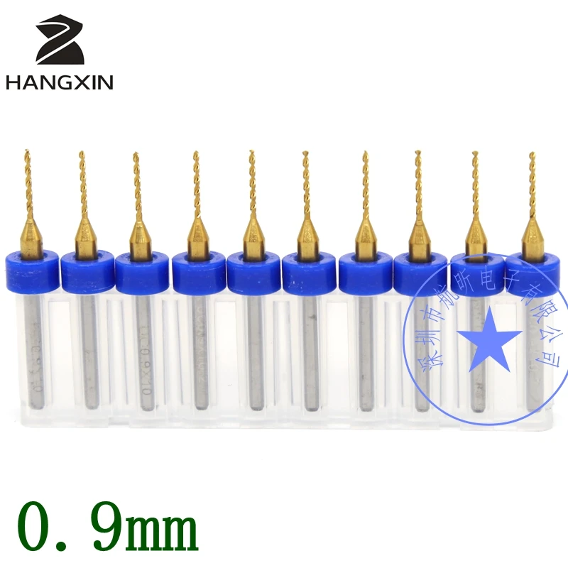 

Titanium coated PCB drill set 0.9mm, 10PCS woodworking tools, miniature CNC engraving milling machine tool