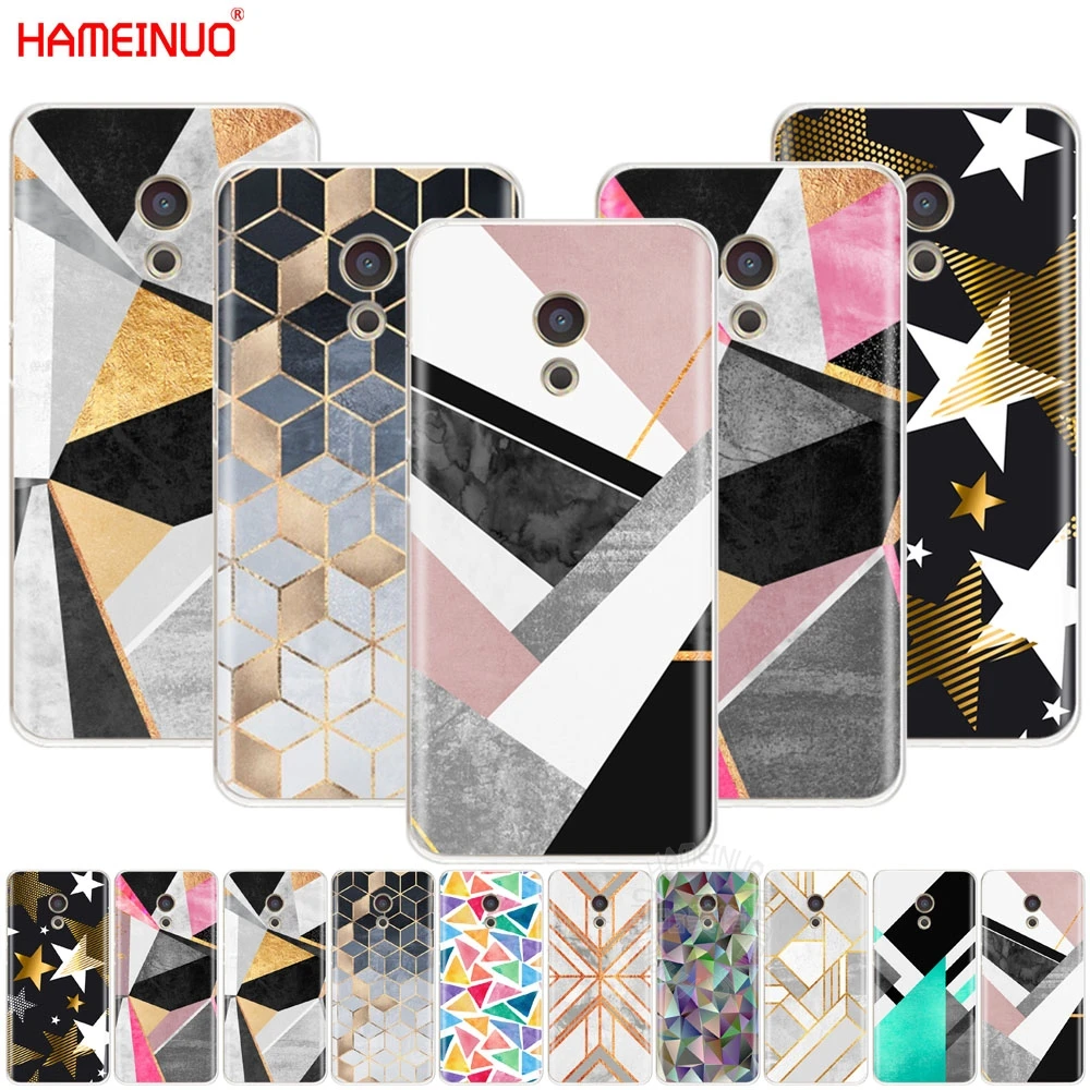 HAMEINUO мраморная линия геометрический Графический чехол для Meizu M6 M5 M5S M2 M3 M3S MX4 MX5 MX6