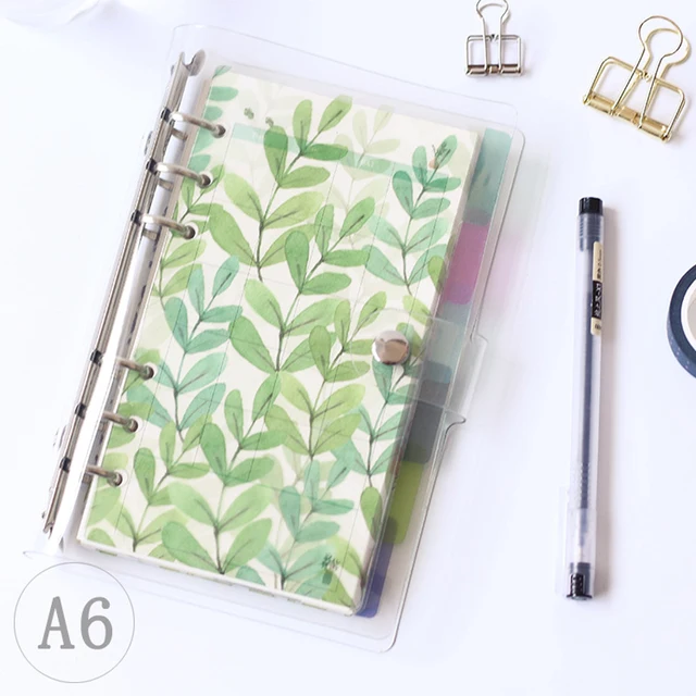 Creative A5 A6 A7 Colored Notebook Index Page Matte Cover Spiral Diary Planner Paper Note Book Category Pages Stationery