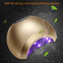 48 светодио дный Вт УФ-светодиодная лампа для ногтей с автоматическим зондированием для полировки гель-лака для маникюра сушилка для s ногтей 10 s/30 s/60 s таймер быстрая сушка гель-инструмент для ногтей