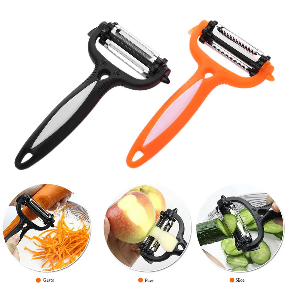 

1PC Multifunctional 360 Degree Rotary Kitchen Tool Vegetable Fruit Potato Carrot Peeler Grater Turnip Cutter Slicer Melon Gadget