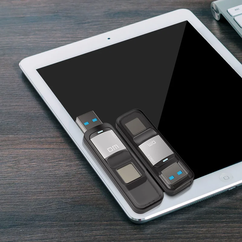  DM PD061 USB3.0 32GB 64GB U Disk Storage Device USB Flash Drive Pen Drive with Fingerprint Encrypti