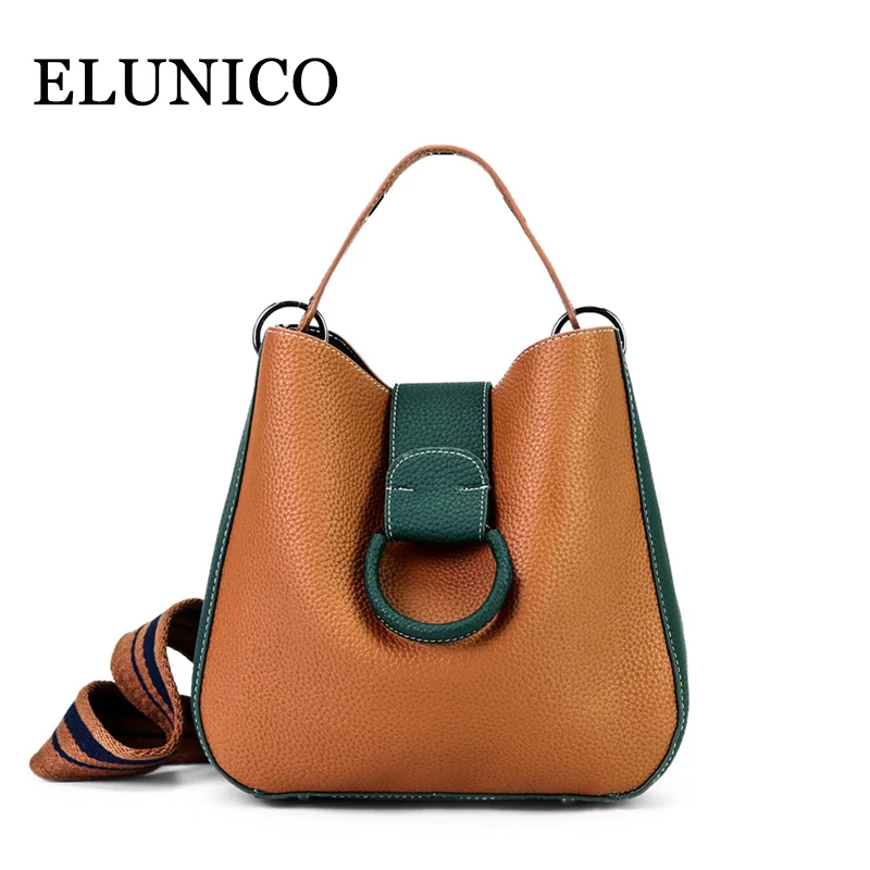 

ELUNICO Fashion Handbag 2018 Summer Hit Colors Shoulder Messenger Bags Handbags Women Famous Brands Small Tote Bag Sac A Main