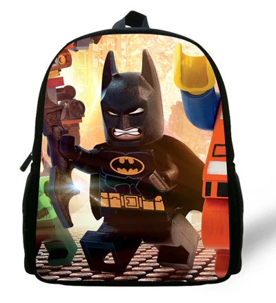 12-дюймовый рюкзак Бэтмен детская школьная сумка, одежда для сна с изображением Бэтмена, Детские рюкзаки для мальчиков Детский сад для школы в возрасте от 1 года до 6 лет Повседневное рюкзака