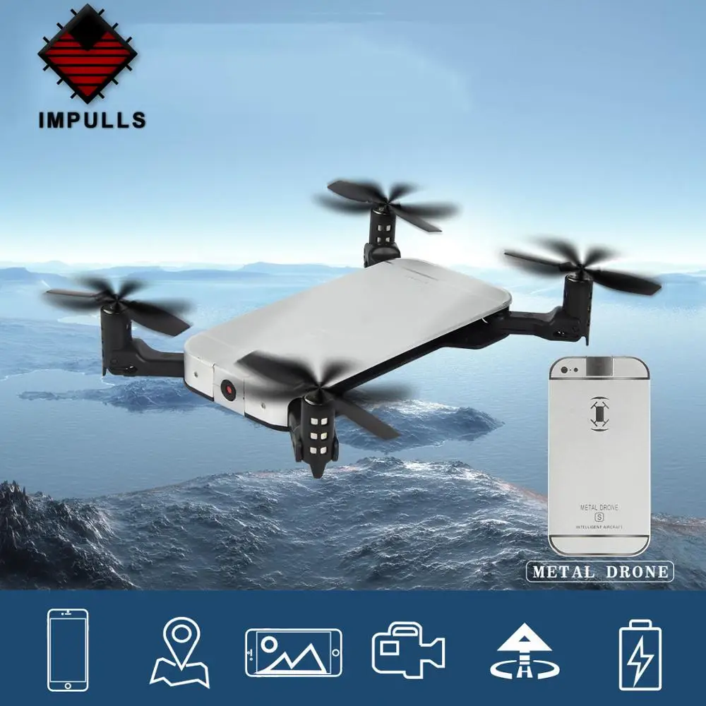 

Impulls New RC Helicopter with Camera Optical Flow Positioning Foldable MINI DronePortrait Following Quadcopter For 10 Year