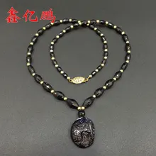 Драгоценное личностное натуральное сапфировое ожерелье от года до года больше кулон ожерелье с общим весом 131 карат