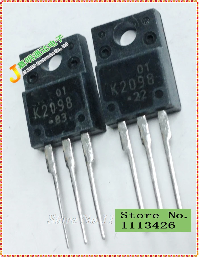

Free shipping 10pcs/lot FUJ 2SK2098 K2098 FET TO-220F new original