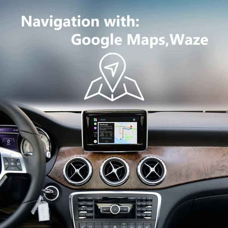 Joyeauto Беспроводной Wi-Fi Apple Carplay для Mercedes GLA Class X156 2013- NTG4.5 Автомобильная игровая поддержка обратная камера Plug and play