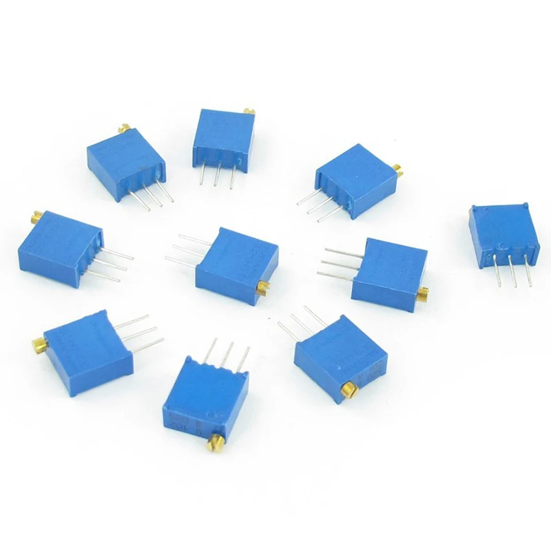 

MYLB-10 Pcs 3296W-102 0.5W 1K ohm Trimming Cermet Potentiometer Adjustable Resistors