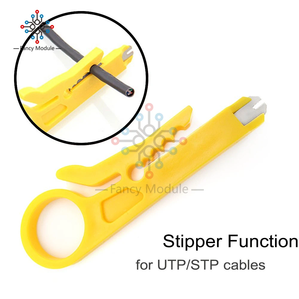 Mini Wire Stripper Impact Punch Down Tool for RJ45 Cat5 Network Cable Stripping Tool 5 Piece Mini Wire Stripper Impact Punch Down Tool for RJ45 Cat5 Network Cable Stripping Tool 5 Piece