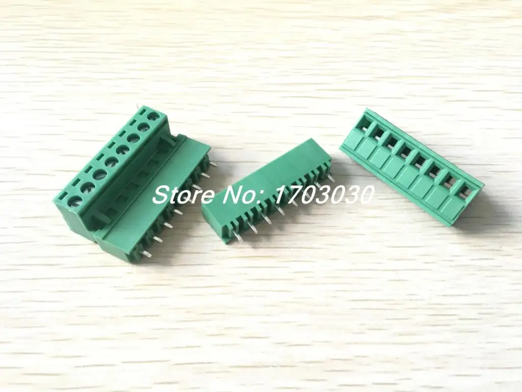

10pcs 5.08mm Close Straight 8 pin Screw Terminal Block Connector Pluggable Type