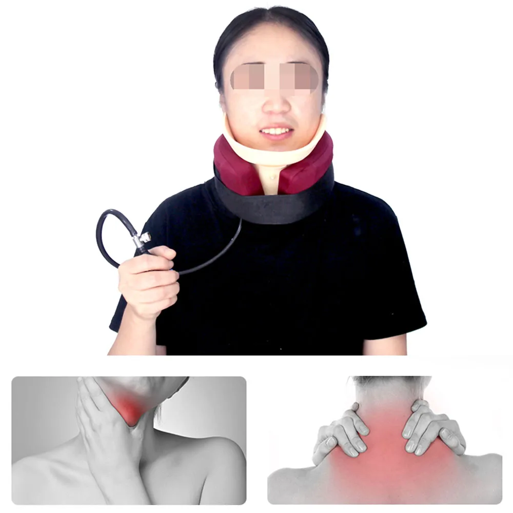 

Inflatable Neck Cervical Vertebra Traction Soft Support Device for Shoulder Pain Health Care Cervical spine relaxation