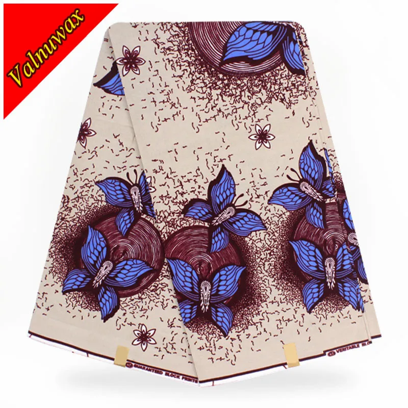 Buy New design ankara african prints blue butterfly