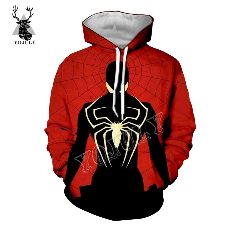 

YOJULY Unisex 3D Printed Spider-Man T-shirt Men Women Boy/Children Fashion Casual t shirts/Sweatshirt/zipper hoodies Hooded K79
