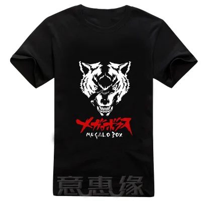 

New Megalo Box T-shirt Fashion Anime JOE JNK DOG t-shirt Cotton Summer Short-sleeve loose Tees tops
