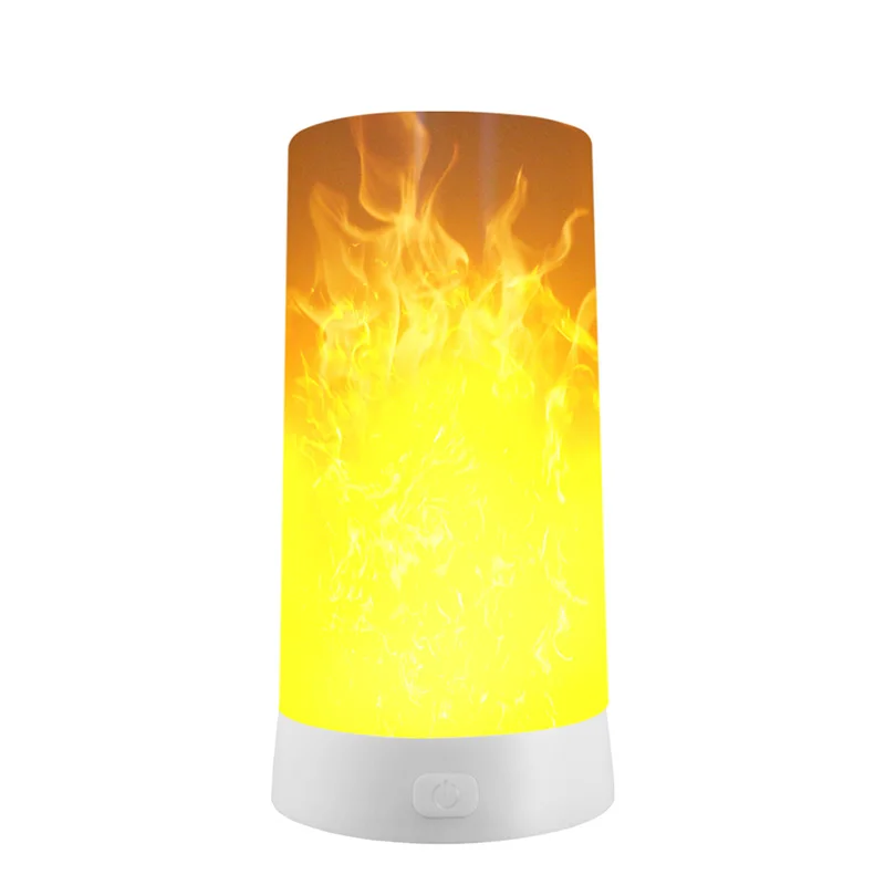  LED Flame Effect Fire Light Bulb USB charged Flickering Decorative Flame Atmosphere mood Lamp Artif - 33036961186