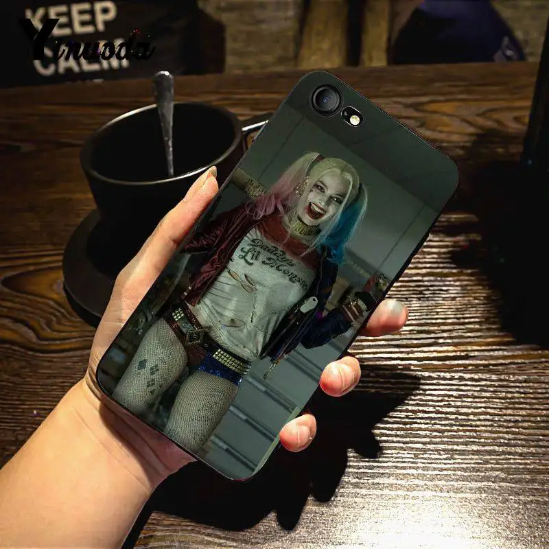 Yinuoda для iphone 7 6 X Чехол Харли Квинн Отряд Самоубийц Джокер подмигивание окрашенный чехол для телефона для iphone X 8 7 6 6S Plus X 5 XS XR - Цвет: 8
