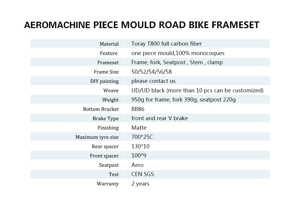 Costelo AEROMACHINE Monocoque диск углеродного волокна дорожный велосипед рама велосипеда bicicleta frameset Подседельный штырь вилка гарнитура 50 52 54 56