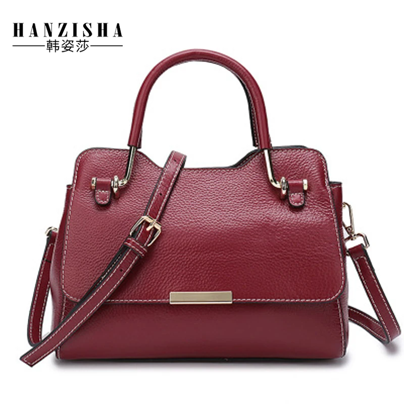 

Handbags For Women 2018 Fashion Genuine Leather Ladies Luxury Design Bag High Quality Female Messenger Bag Casual Tote Bag