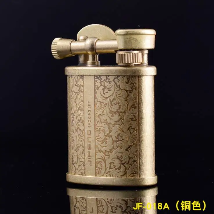 

Retro Flint Weel Cigarette Lighter Kerosene Oil Lighter Vintage Torch Jet Lighter Petrol Refillable Gasoline Cigarette Lighter