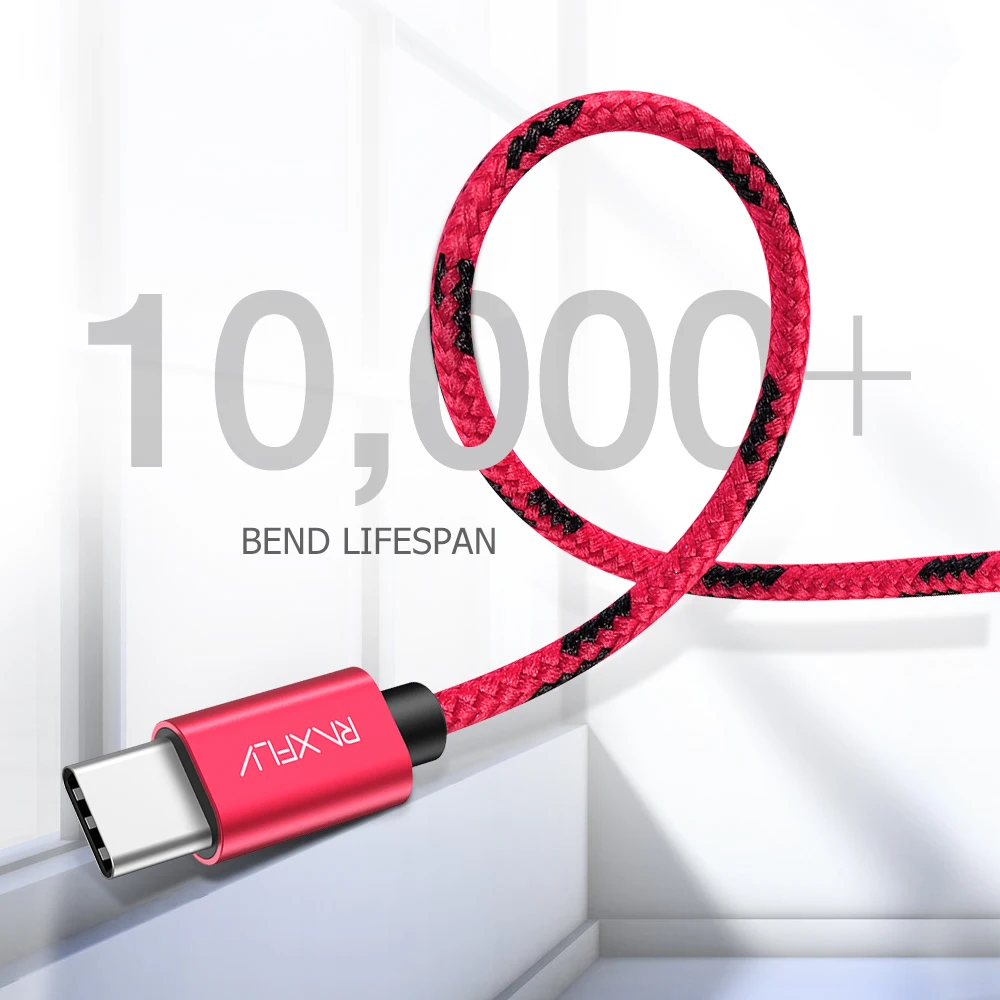  RAXFLY Typ-C USB Kabel Lade Für iPhone Samsung S9 Daten Ladung Micro Litghting USB Telefon Kabel 1 