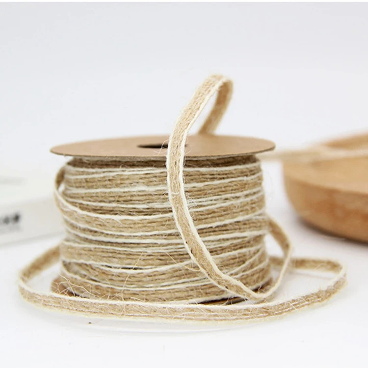 Йориу упаковка Рождественский подарок джутовая лента кружева Сделай Сам ...